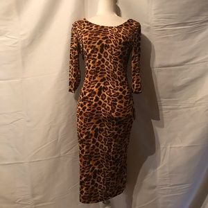 Cheetah print dress